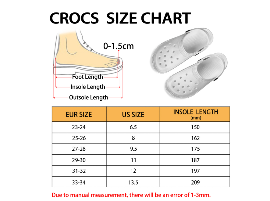 Crocs Size Kid Funny Crocs