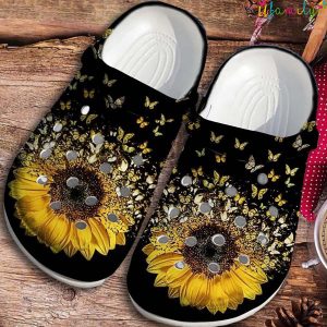 Butterfly and Sunflower Lovers Crocs