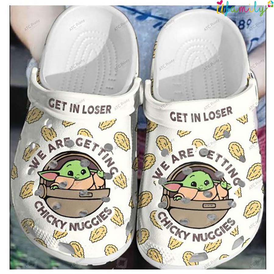 We Are Getting Chicky Nuggies Baby Yoda Crocs