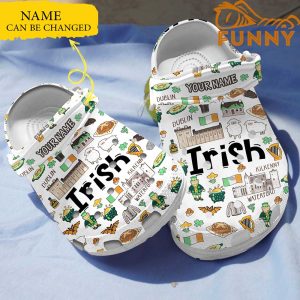 Custom Name Irish Crocs