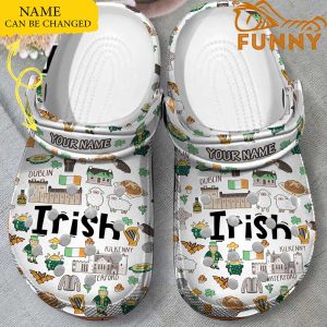 Custom Name Irish Crocs