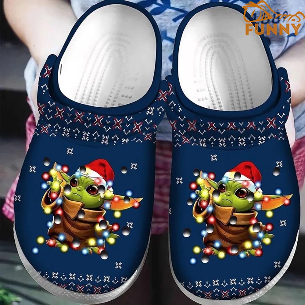 Baby Yoda Christmas Crocs Clog Shoes