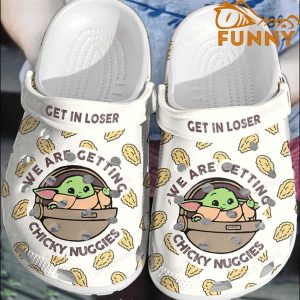 Baby Yoda We Are Getting Chicky Nuggies Clog Shoes Crocs
