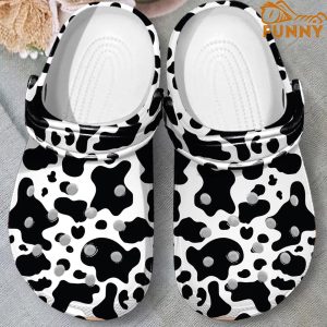 Brown Cow Crocs Clog Shoes