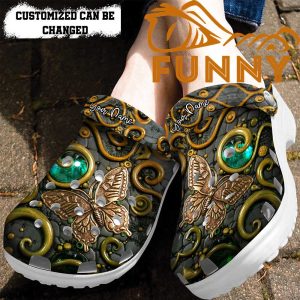 Butterfly Ancient Crocs Classic Clog