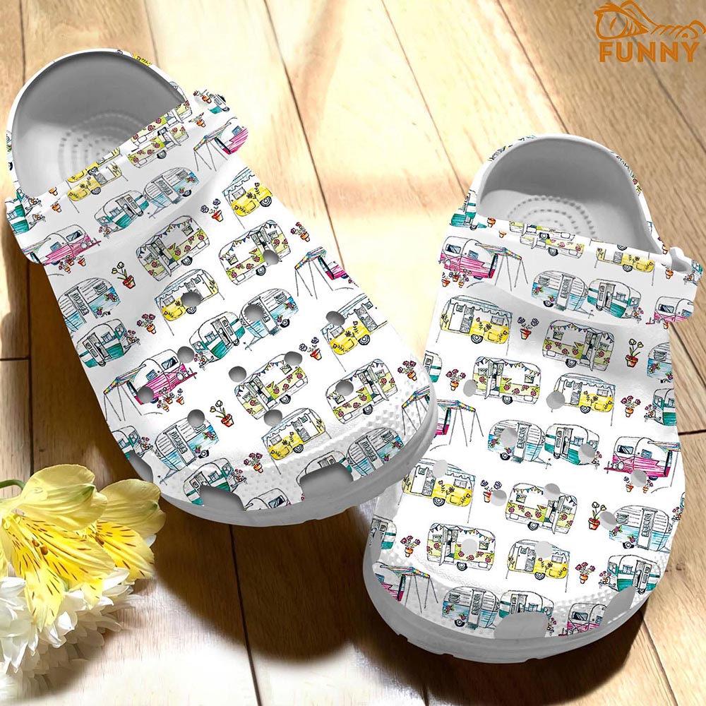 Camper Colorful Car Crocs: Stand Out on Your Next Adventure | Buy Now