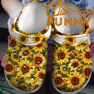 Crocs With Sunflowers