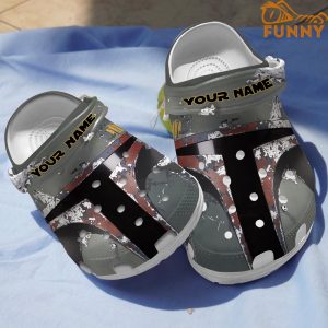 Customized Boba Fett Crocs Clog Shoes 1