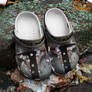 Customized Boba Fett Crocs Clog Shoes
