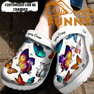 Customized Butterfly Lovers Crocs Classic Clog