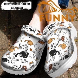 Customized Cat Crocs Classic Clog, Gift For Cat Lovers