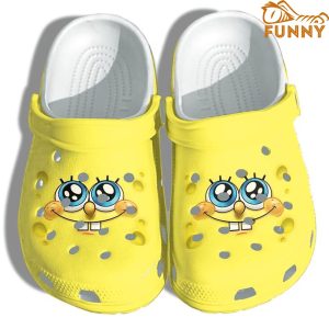 Cute SpongeBob Smiley Face Crocs