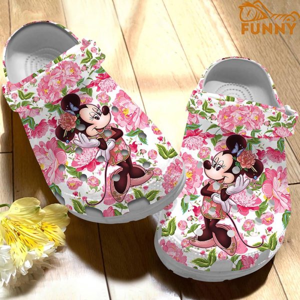 Disney Minnie Mouse Floral Crocs