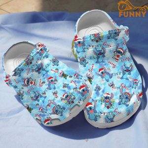 Disney Stitch Christmas Crocs 1