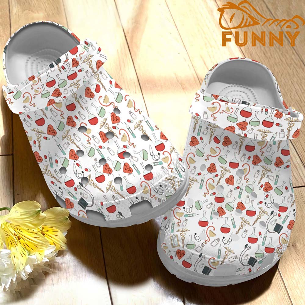 Doctor Nurse Pattern Crocs Classic Clog - Discover Comfort And Style ...