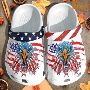 Eagle American Flag Crocs Mens