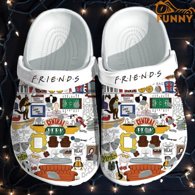 Friends TV Central Perk Pattern Crocs - Discover Comfort And Style Clog ...