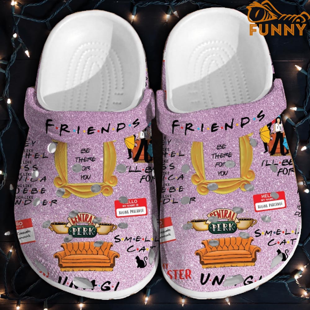 Friends TV Series Purple Crocs