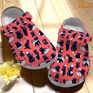 Funny Cats Red Crocs Crocband Shoes 1