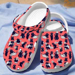 Funny Cats Red Crocs Crocband Shoes 3