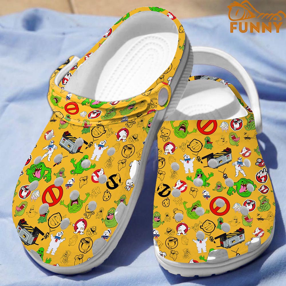 Ghostbusters Yellow Crocs - Step into style with Funny Crocs