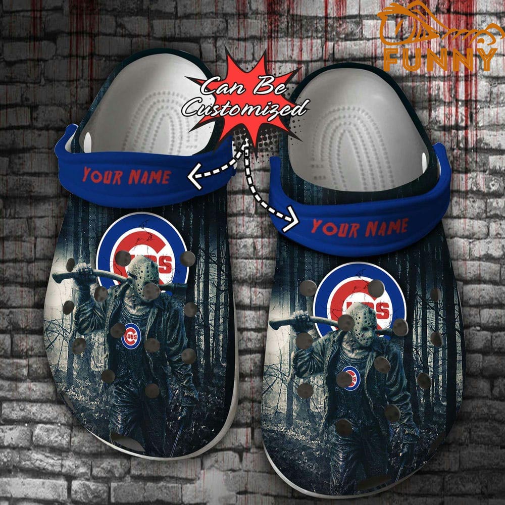 Personalized Chicago Cubs Crocs Halloween, Jason Voorhees Clog Shoes