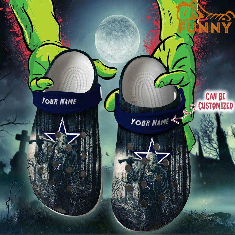 Personalized Dallas Cowboys Clog Shoes, Jason Voorhees Crocs