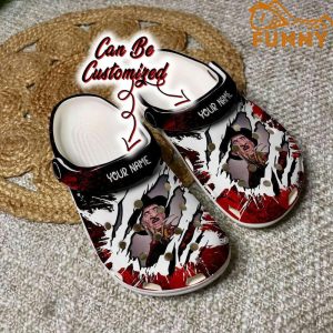 Personalized Freddy Krueger Crocs Halloween, Horror Movie Characters Clog shoes