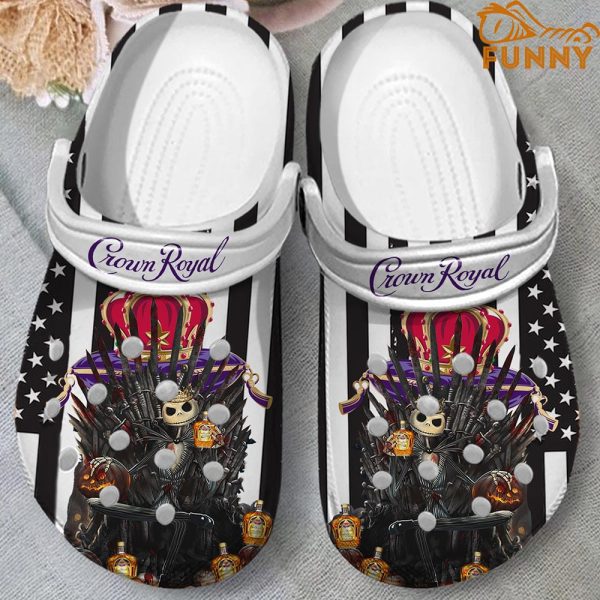 Jack Skellington Crown Royal Purple Halloween Crocs - Discover Comfort ...