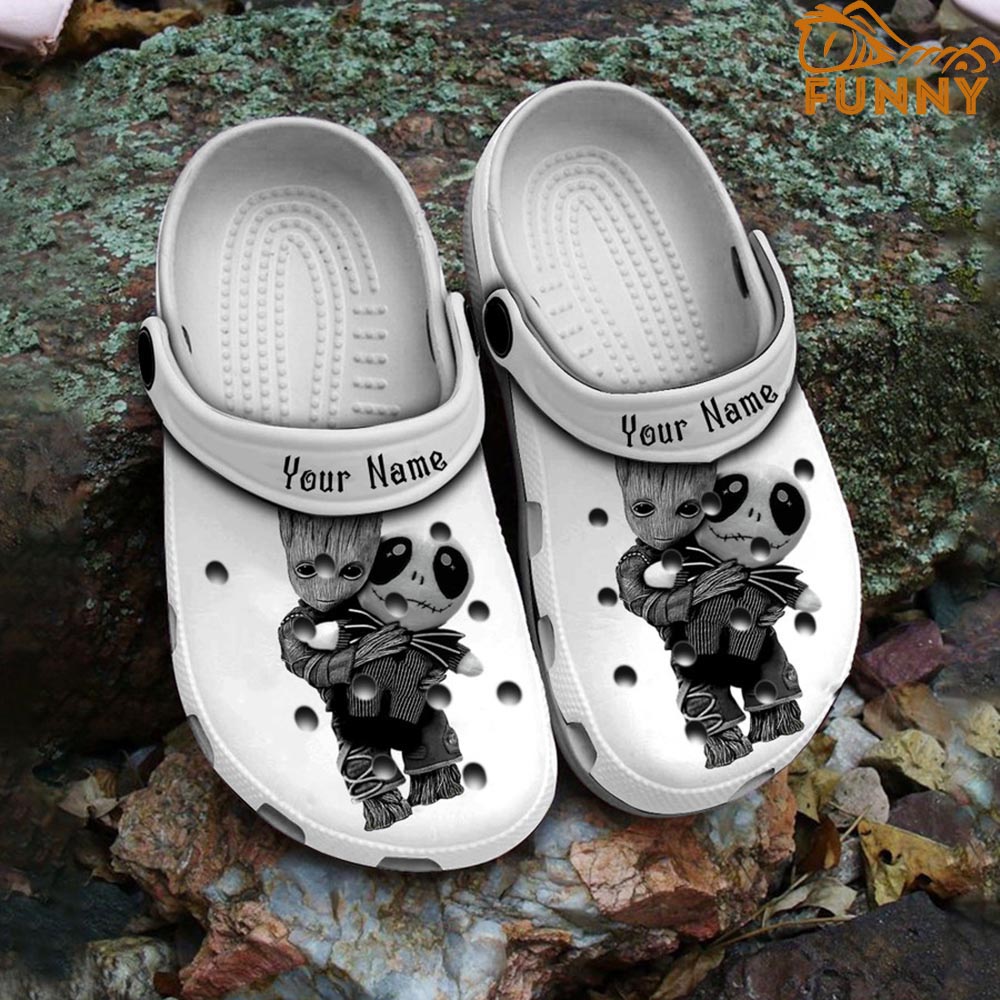 Personalized Baby Groot Christmas Crocs