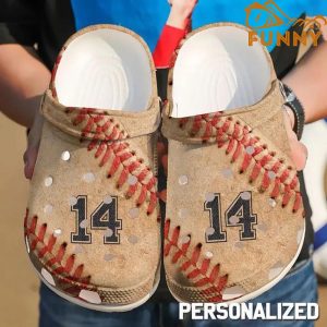 Personalized Baseball Love Crocs croband