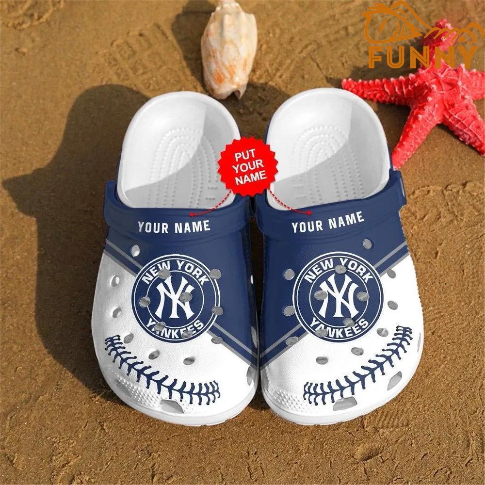 Personalized Baseball New York Yankees Crocs Crocband Clog