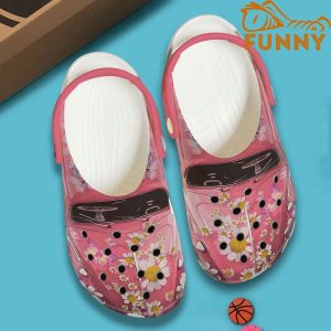 Personalized Breast Cancer Pink Car Crocs