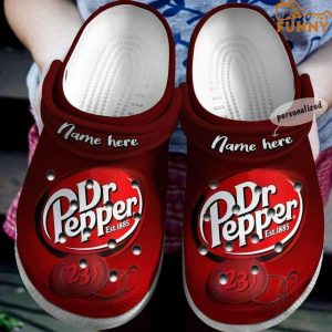 Personalized Dr Pepper Crocs