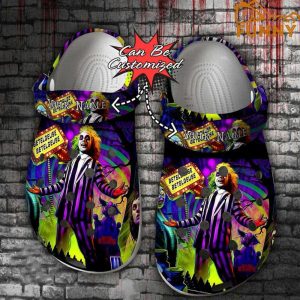 Personalized Beetlejuice Crocs Halloween, Horror Movies Clogs Shoes