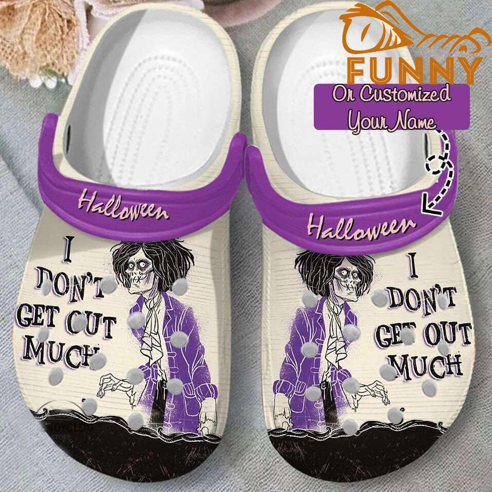 Personalized I Dont Get Out Much Crocs Halloween