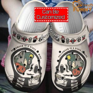 Personalized Is A State Of Mind Halloween Crocs