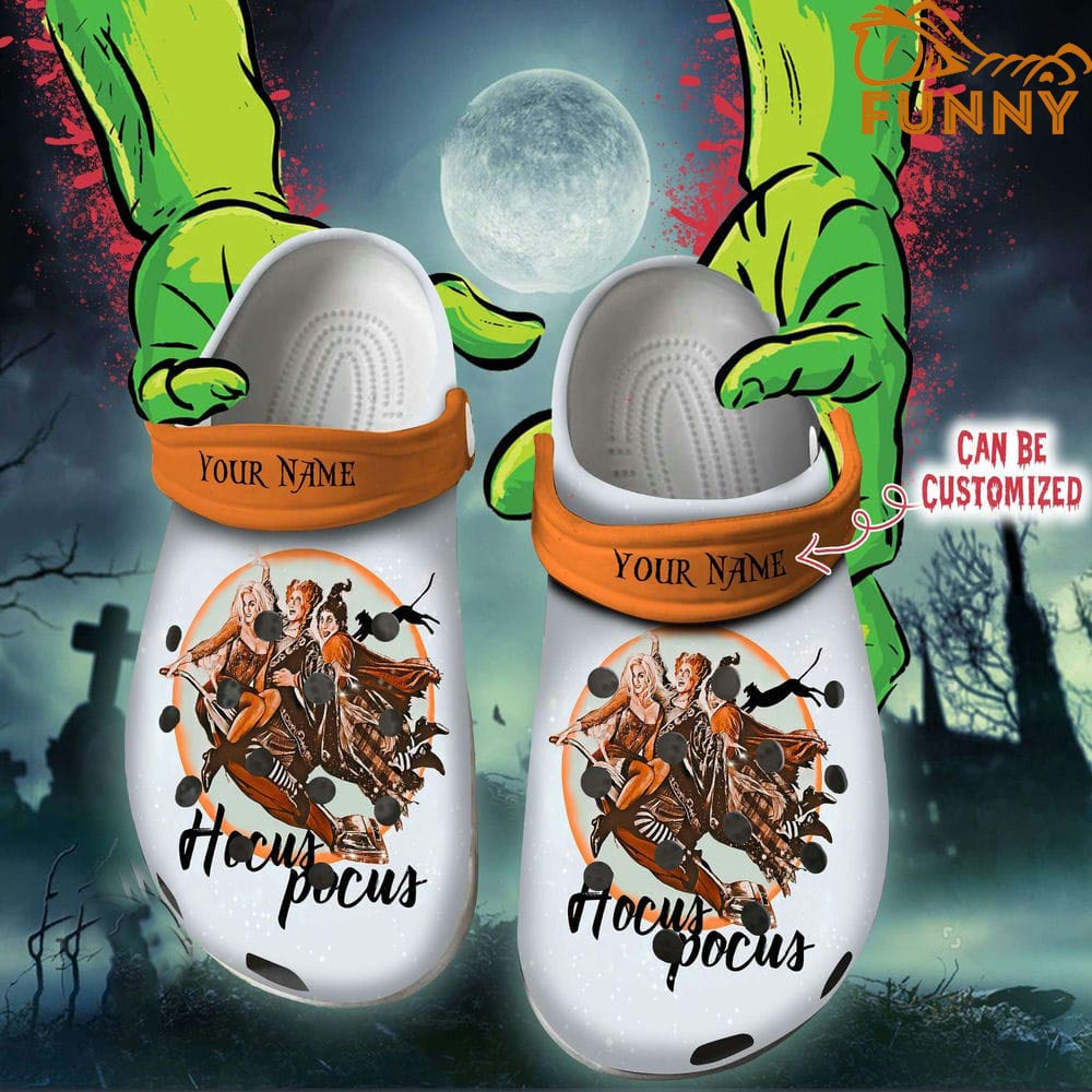 Personalized Hocus Pocus Clogs Shoes, Halloween Crocs