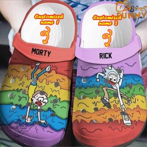 Personalized LGBT Rick And Morty Crocs
