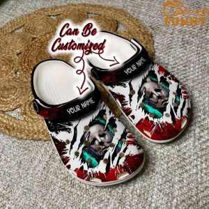 Personalized Michael Myers Face Clog Shoes, Gift For Halloween