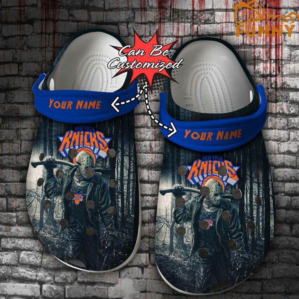 Personalized New York Knicks Crocs, Friday the 13th Halloween Gifts