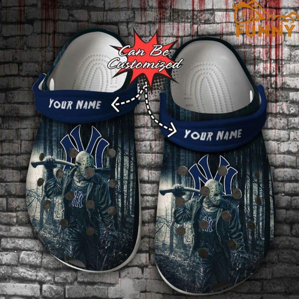 Personalized New York Yankees Friday the 13th Halloween Crocs
