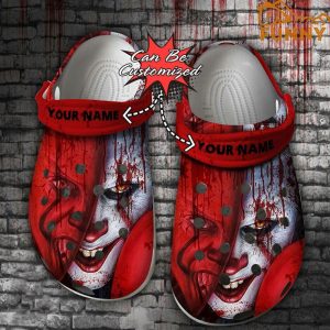 Personalized Pennywise Clown Face Crocs Halloween