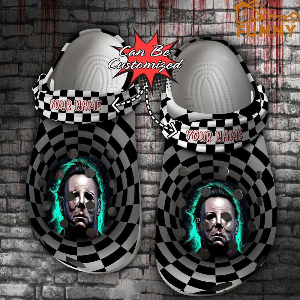 Personalized Scary Michael Myers Crocs Halloween