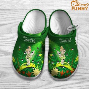 Personalized Tinker Bell Green Disney Crocs