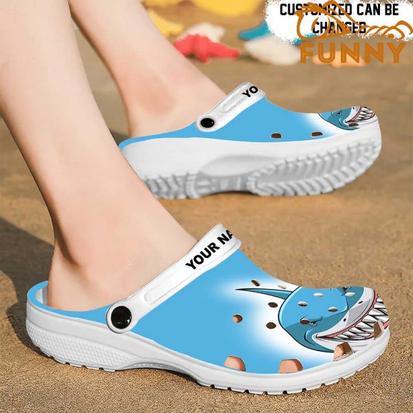 Shark Face Custom Crocs With Name - Discover Comfort And Style Clog ...