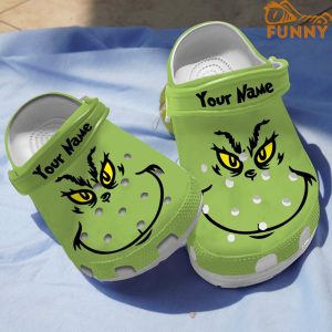 Smiling Face Grinch Crocs