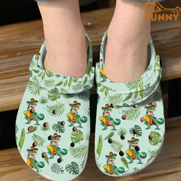 Tacosaurus Dinosaur Crocs