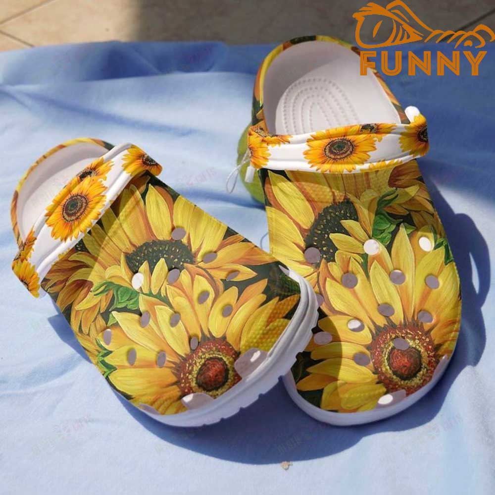 Womens Sunflower Crocs
