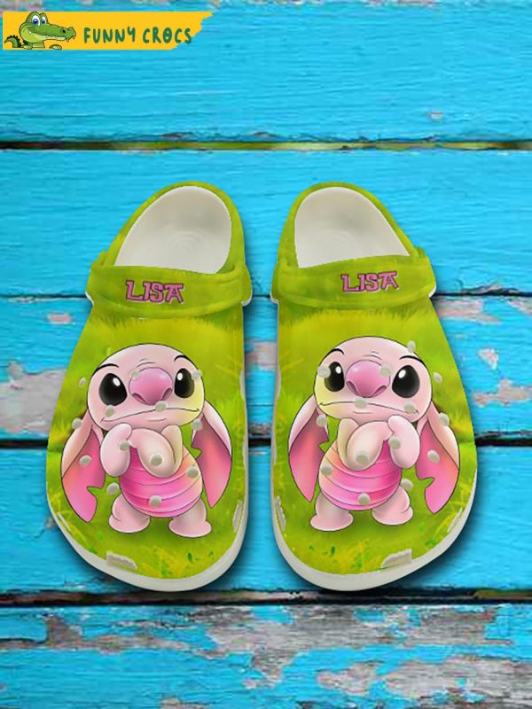 Amazing Cute Stitch Pink Crocs Clog Shoes